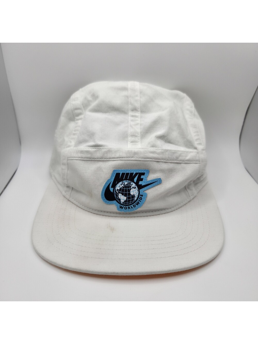 Nike Hat Cap Strapback White 5 Panel Sportswear Worldwide AW84 Adjustable Summit